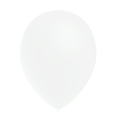 Witte Ballonnen Metallic 25cm 10st