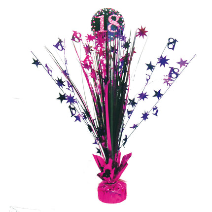 Tafeldecoratie 18 Jaar Happy Birthday Roze 33cm