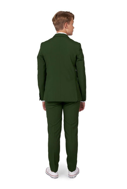 Donkergroen Pak Jongen Tiener OppoSuits