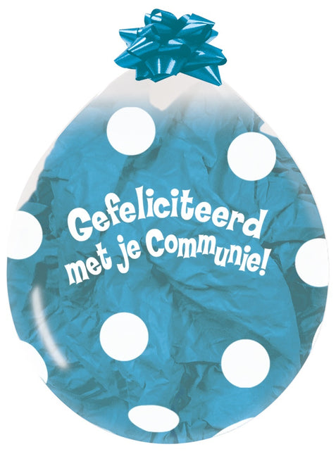 Ballonnen Stuffer Communie Dots Clear 45cm 25st