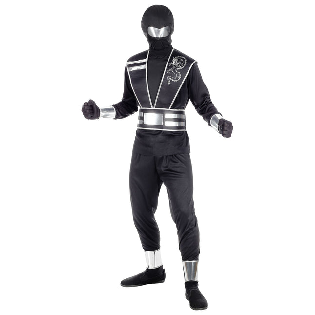 Ninja Pak Zwart Zilver Jongen