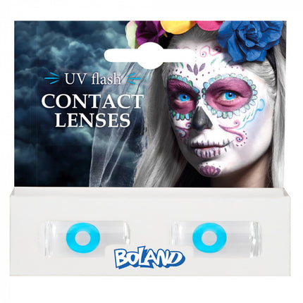 Halloween Maandlenzen Uv Flash Blauw