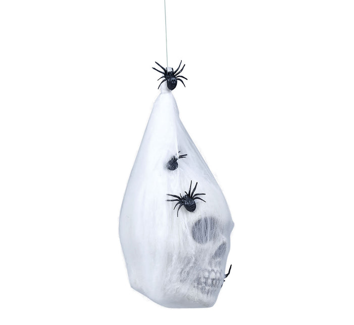 Halloween Schedel Spinnenweb Tas 25cm