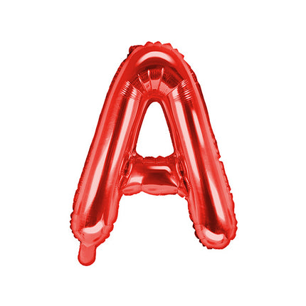 Folie Ballon Letter A Rood Leeg 35cm