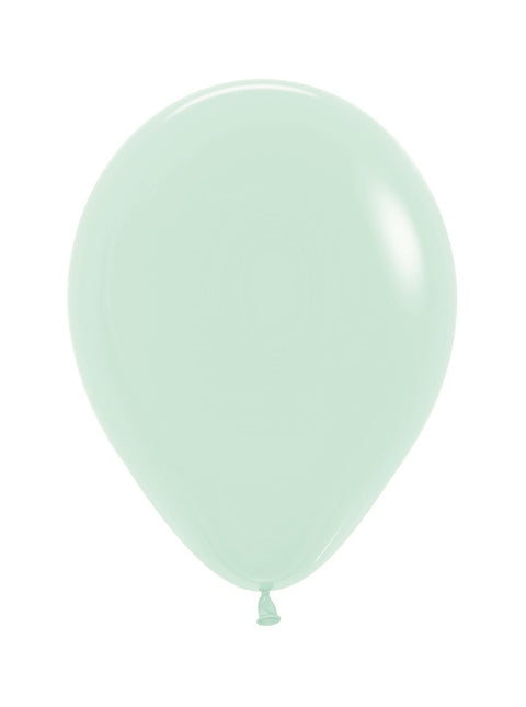 Ballonnen Pastel Matte Green 25cm 100st