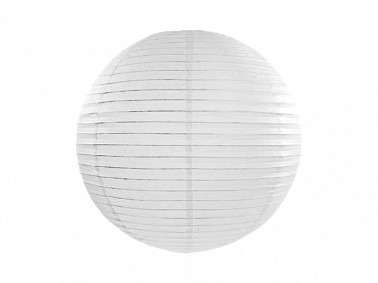 Witte Lampion Rond 25cm