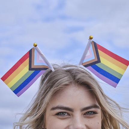 Regenboog Haarband Vlaggen 27cm