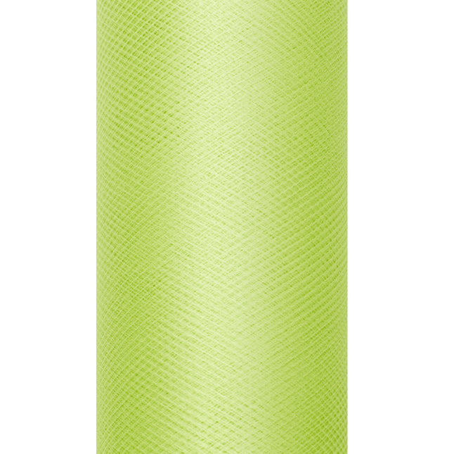 Licht Groene Tule Rol 30cm 9m