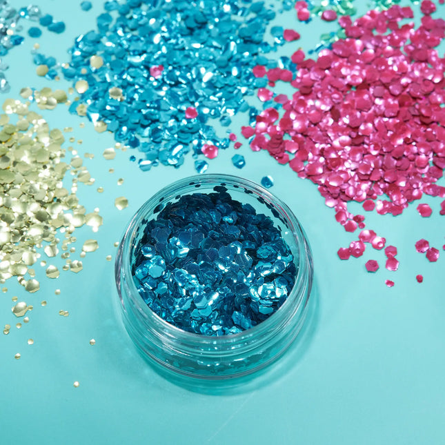 Moon Glitter Bio Chunky Glitter Blue 3g