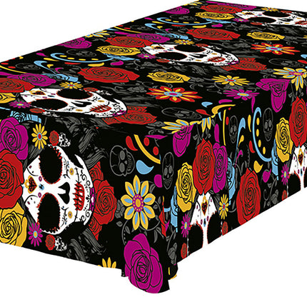 Halloween Tafelkleed Bloemen 2,74m