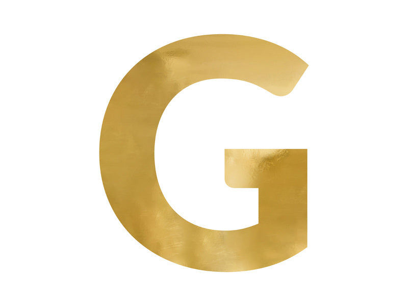 Spiegelletter G Goud 61cm