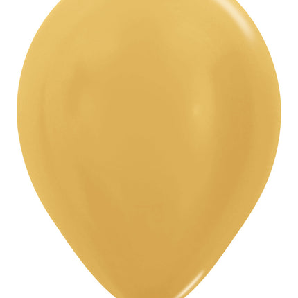 Ballonnen Metallic Gold 30cm 12st