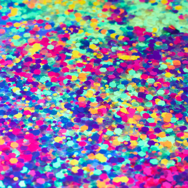 Moon Glow Neon UV Chunky Glitter Golden Yellow 3g