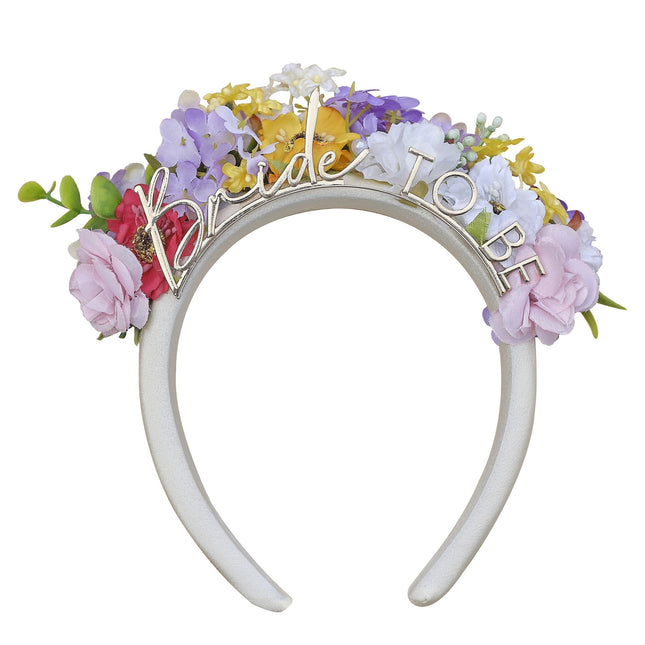 Bride To Be Haarband Bloemen