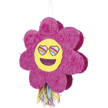 Emoij Pinata Flower Leeg 45cm