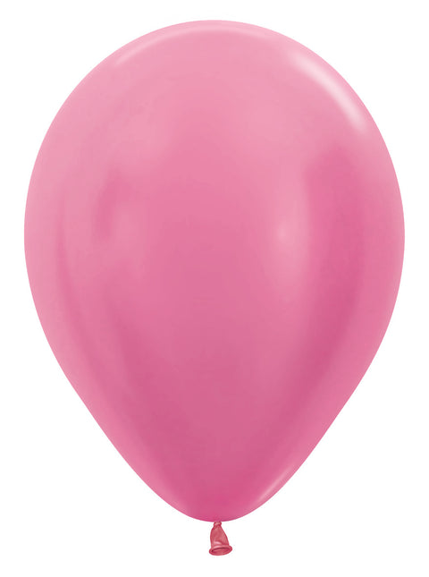 Ballonnen Pearl Fuchsia 30cm 12st