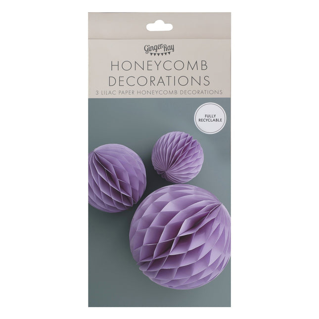 Paarse Honeycomb 3st