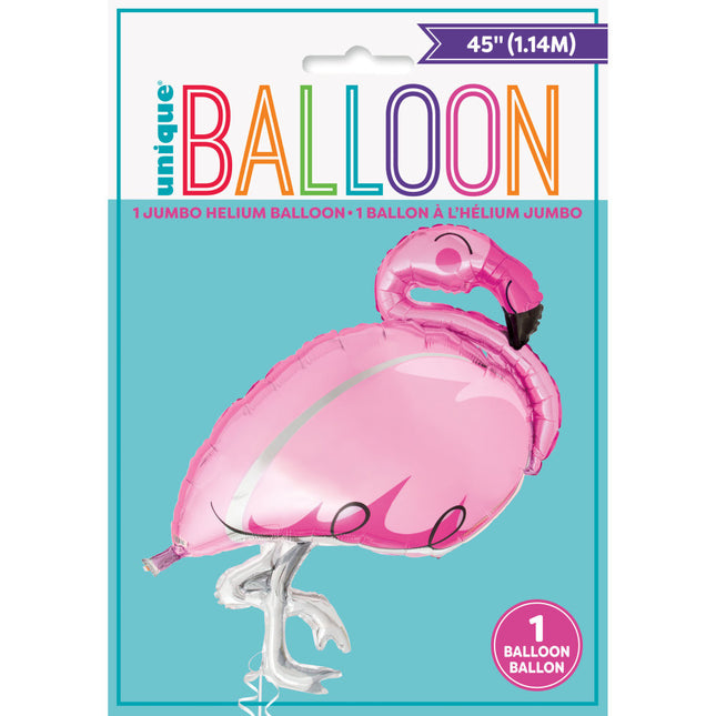 Helium Ballon Flamingo 89cm leeg