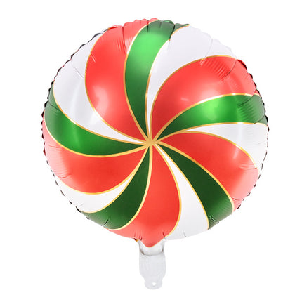 Helium Ballon Candy Groen Rood Leeg 35cm