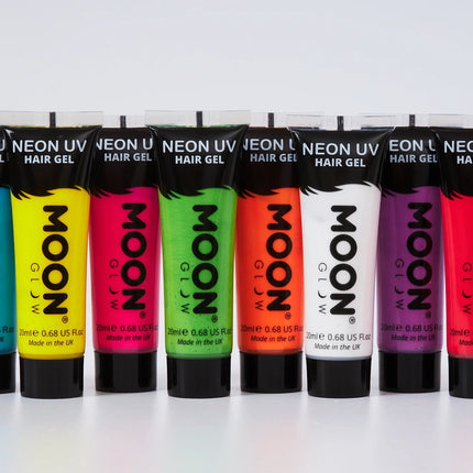 Moon Glow Neon UV Hair Gel White 20ml