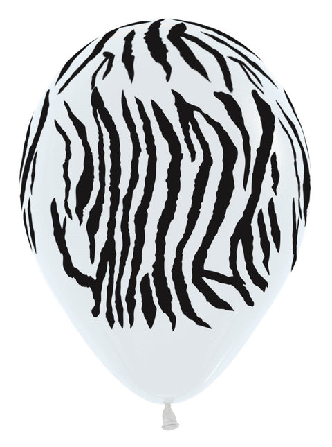 Ballonnen Jungle Stripes Mix 30cm 25st