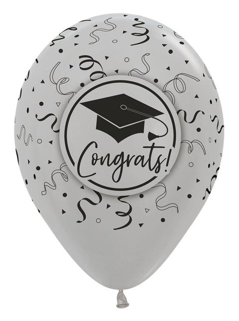 Ballonnen Congrats Graduation Mix 30cm 25st