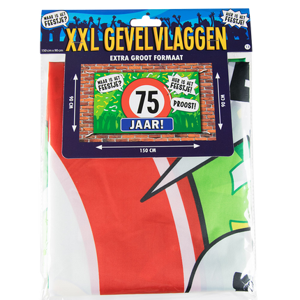 Gevelvlag 75 Jaar 1,5m