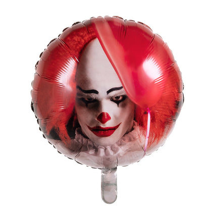 Halloween Helium Ballon Horror Clown Leeg 45cm