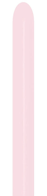 Modelleerballonnen Nozzle Up Pastel Matte Pink 5cm 152cm 50st