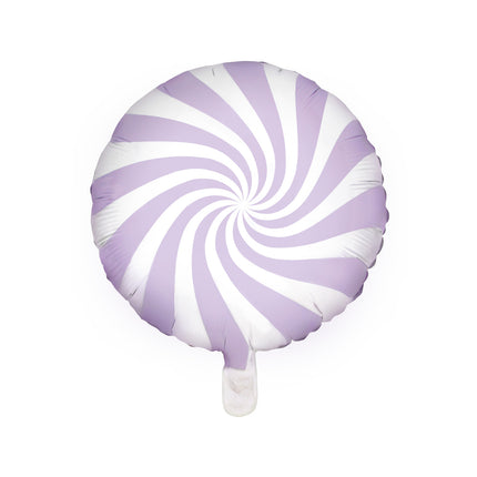 Helium Ballon Lila Swirl 45cm leeg