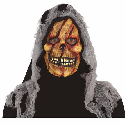 Geel Halloween Masker Skelet