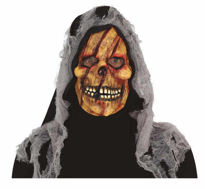 Geel Halloween Masker Skelet