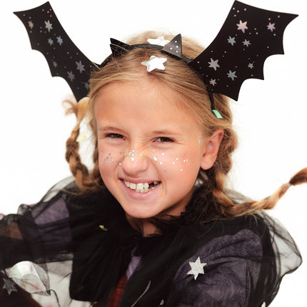 Halloween Haarband Vleermuis 23cm