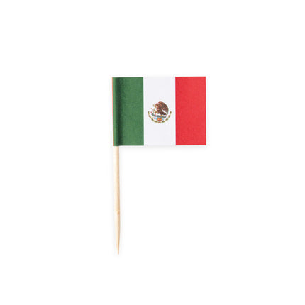 Mexico Cocktailprikkers Mexico 6cm 50st