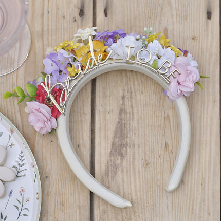 Bride To Be Haarband Bloemen