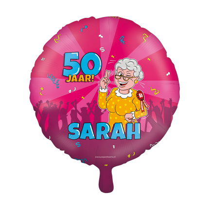 Helium Ballon Sarah Cartoon Leeg 30cm