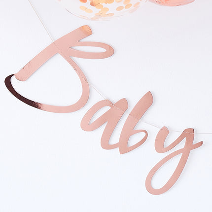 Rose Gouden Slinger Baby Shower 1,5m