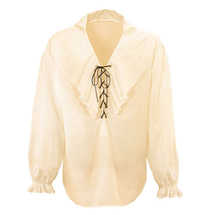 Beige Blouse Heren Piraten/Renaissance