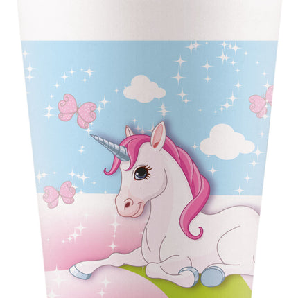 Unicorn Bekers Papier 200ml 8st