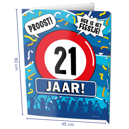 Raambord 21 jaar 60cm