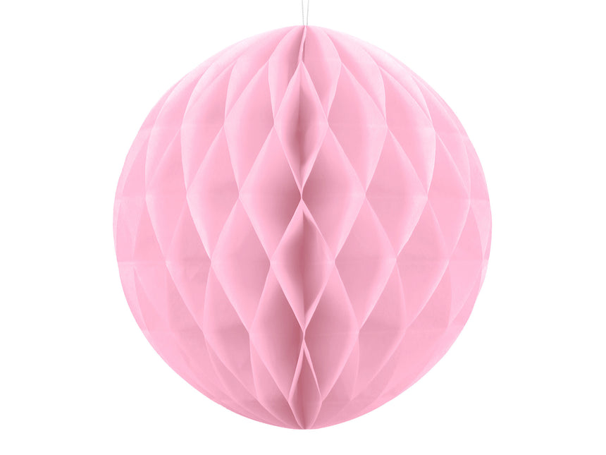 Honeycomb Bal Lichtroze 40cm