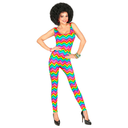 Disco 70S Jumpsuit Dames Groovy