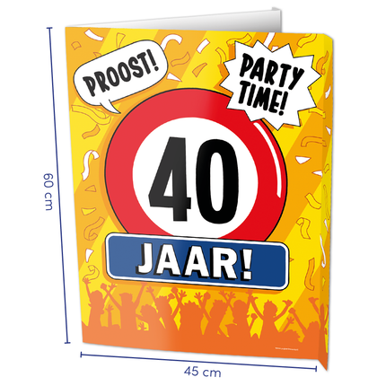 Raambord 40 jaar 60cm