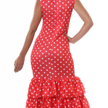 Spaanse Jurk Flamenco Rood