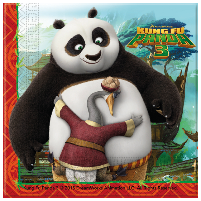 Kung Fu Panda Servetten 33cm 20st