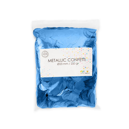 Blauwe Confetti Metallic 250gr