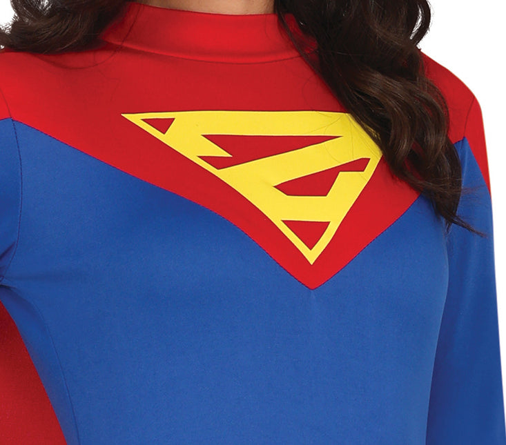 Supergirl Kostuum Blauw Dames