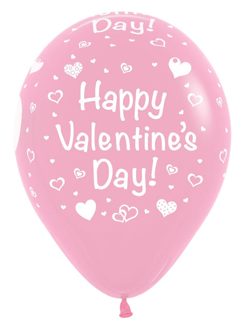 Ballonnen Happy Valentines Day Mix 30cm 25st