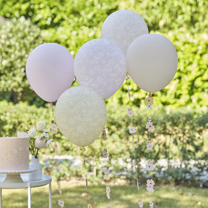 Bloemen Ballonnen Set 10 delig