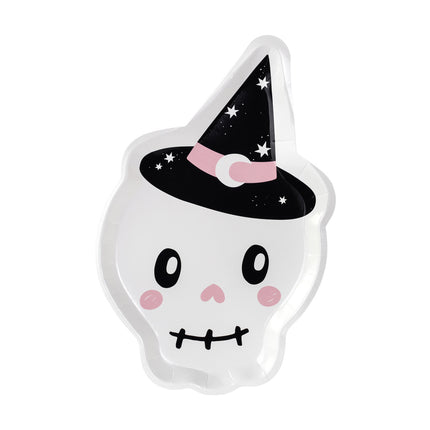 Halloween Borden Doodshoofd 27cm 6st